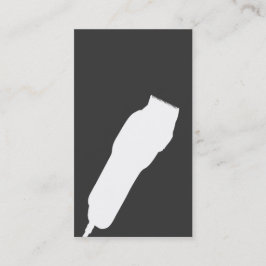 せん断理容師か美容師の名刺(灰色) 名刺