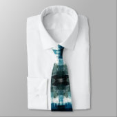 せん断青い西部パターン人のネクタイ ネクタイ (タイ)