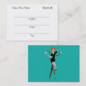 せん断Diva (赤頭)のポイントカード/チャビー 予約カード (正面/裏面)