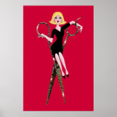 "せん断Diva" /Bckgrカラー ポスター (正面)