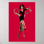 "せん断Diva" /Bckgrカラー ポスター (正面)