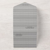 ぜいたくをして恋愛を交わす オールインワン招待状 (外側)