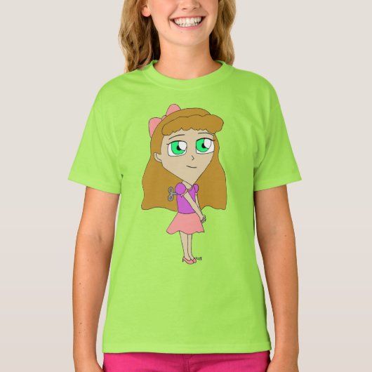 ぜんまい仕掛けのちびキャラ Tシャツ (正面)