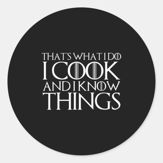 そういうことなんだ、料理もするし、知識もある ラウンドシール (正面)