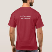 そういうわけで私はドラムを遊びます!! Tシャツ (裏面)