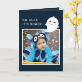 そうかわいいそれは恐いハッピーハローウィンです カード (黄色い花)