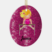 そうかわいらしくパーソナライズな体操のオーナメント セラミックオーナメント (右)