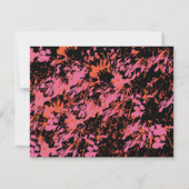 そうかわいらし春フラワーバルミツワー返信カード 出欠カード (裏面)