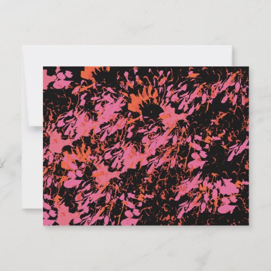 そうかわいらし春フラワーバルミツワー返信カード 出欠カード (裏面)