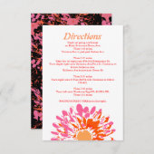 そうかわいらし春フラワーベビー名前付け方向カード エンクロージャーカード (正面/裏面)