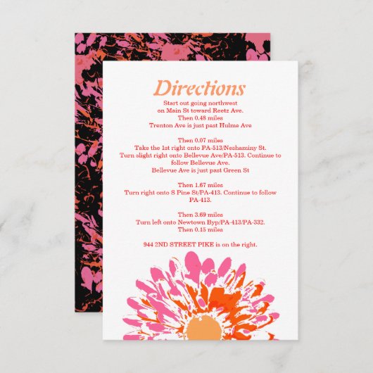 そうかわいらし春フラワーベビー名前付け方向カード エンクロージャーカード (正面/裏面)