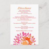 そうかわいらし春フラワーベビー名前付け方向カード エンクロージャーカード (正面)