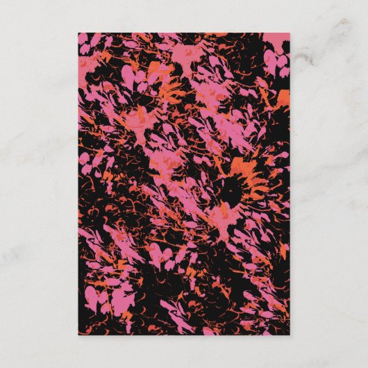 そうかわいらし春フラワーベビー名前付け方向カード エンクロージャーカード (裏面)