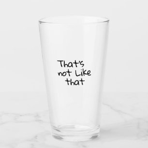 「そうじゃないよ」とおもしろいデザイン タンブラーグラス