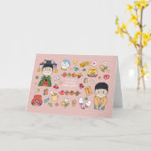 そうそハニーのグリーティングカード カード (黄色い花)