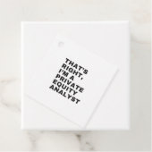 そうだな俺はプライベート・エクイティ・アナリストだ フェイバータグ (インサイチュ)