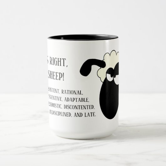 そうだよ俺は羊だ マグカップ (中央)