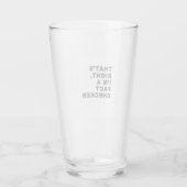 そうだよ僕は事実だ市松模様に タンブラーグラス (裏面)