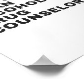 そうだよ私はアルコールと薬物カウンセラーなんだ ポスター (角)