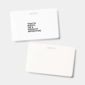 そうだよ私は私立探偵 バッジ (Front & Back)