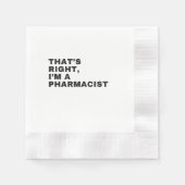 そうだよ私は薬剤師だ 縁ありカクテルナプキン (正面)