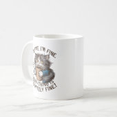 「そうだよ素晴らし。全ては正し素晴らしい」 半狂乱の猫 コーヒーマグカップ (正面左)