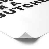 そうだよ、私は肉屋 ポスター (角)