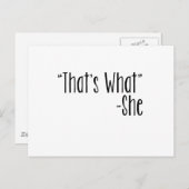 「そうだよ」 -She ポストカード (正面/裏面)