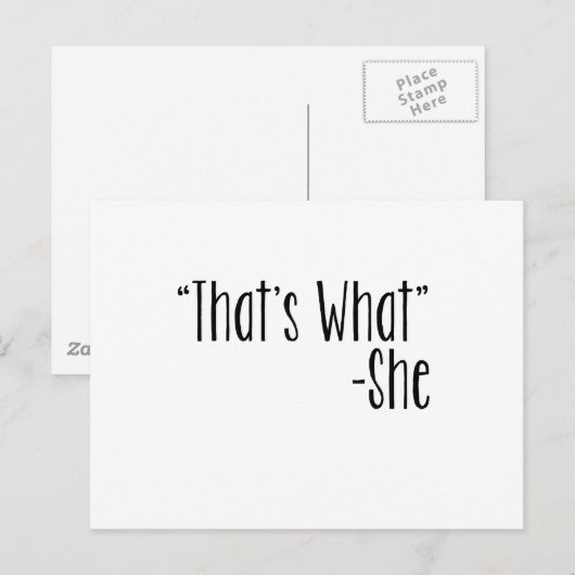 「そうだよ」 -She ポストカード (正面/裏面)