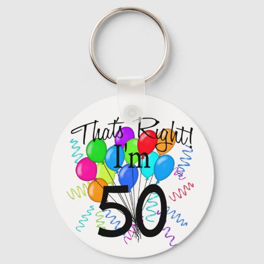 そうだわ私は50だ – 誕生日 キーホルダー (正面)