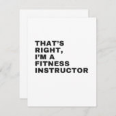そうだ俺はフィットネスインストラクター サンキューカード (正面/裏面)