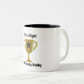 そうだ僕はトロフィーハビーだ ツートーンマグカップ (正面右)