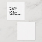 そうだ私はフライト付き添い人 スクエア名刺 (正面/裏面)