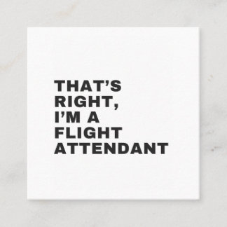 そうだ私はフライト付き添い人 スクエア名刺