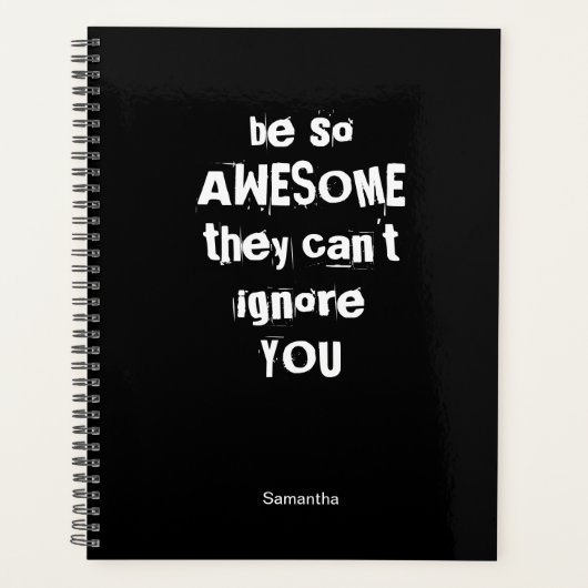 そうであ素晴らしる |パーソナライズされたやる気を起こさせるプランナー プランナー手帳 (正面)