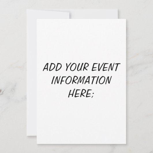 そうでしょう? 招待状 (裏面)