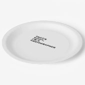 そうですね、私は放射線技師です ペーパープレート (アングル)