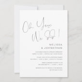 そうですね、結婚式の招待状(おふたりがこっそりと結婚する、という趣旨のもの)です。 招待状 (正面)