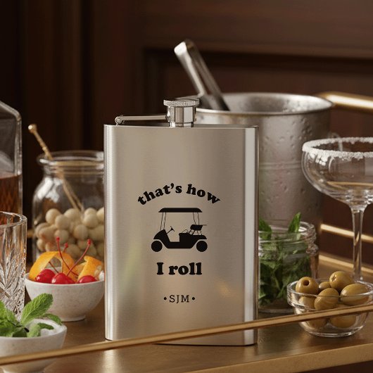 そうやって転がる |ゴルモノグラムのフ フラスク