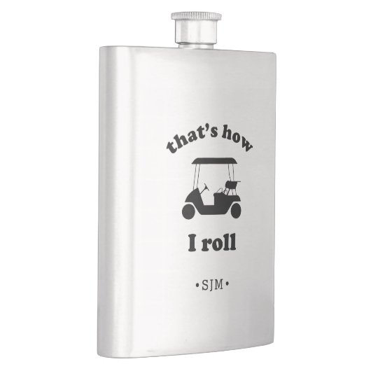 そうやって転がる |ゴルモノグラムのフ フラスク (右)