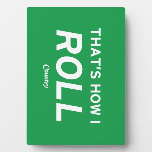 そうやって転がる フォトプラーク (正面)