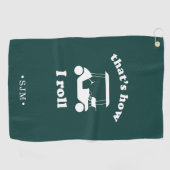 そうやって転がる |モノグラムの | ゴルフタオル (横)