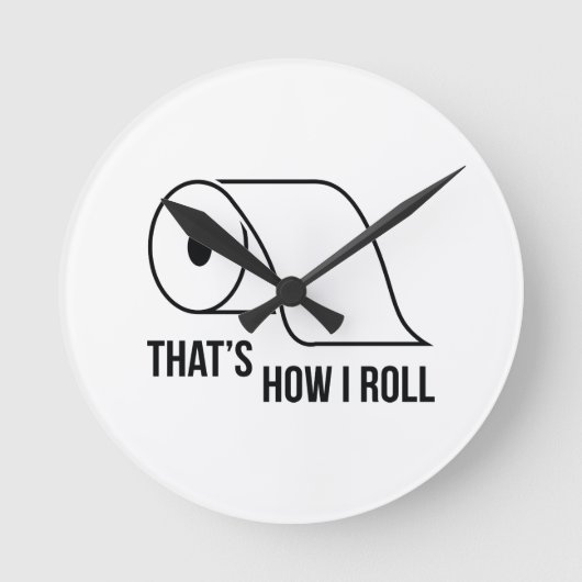 そうやって転がる ラウンド壁時計 (正面)