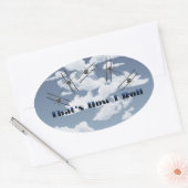 そうやって転がる 楕円形シール (封筒)