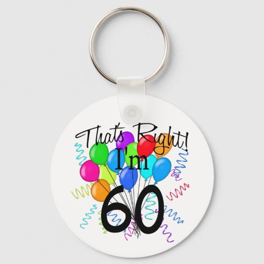 そうよ私は60だ – 誕生日 キーホルダー (正面)