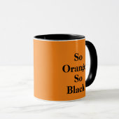 "そうオレンジ。 従って黒"。 テーマのマグ マグカップ (正面右)