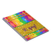 そうゲイ!グリッターレインボーアーガイルゲイプライド ノートブック (右側)