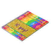 そうゲイ!グリッターレインボーアーガイルゲイプライド ノートブック (左側)