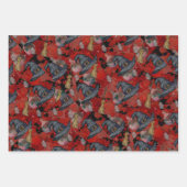 そう不気味!ハロウィーンスカルスパイダーズゴシック ラッピングペーパーシート (正面2)