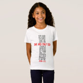 そう世界の女の子のTシャツ愛される神のため Tシャツ (正面フル)